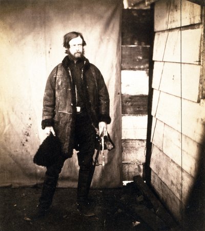 Capitán Alexander Leslie-Melville, de la Guardia de Granaderos, c.1855 de Roger Fenton